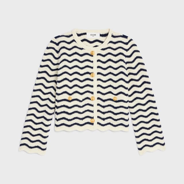 CELINE cardigan jacket IN crochet cotton