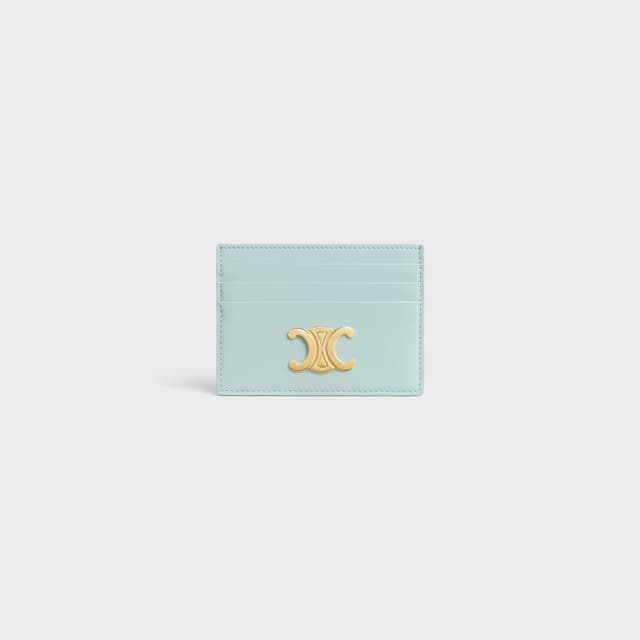 CELINE CARD HOLDER TRIOMPHE IN Shiny calfskin