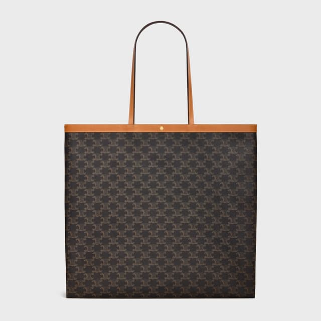 CELINE LARGE FLAT SHOPPER IN TRIOMPHE CANVAS