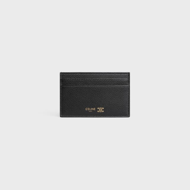 CELINE MEDIUM CARD HOLDER  IN GRAINED SUPPLE CALFSKIN