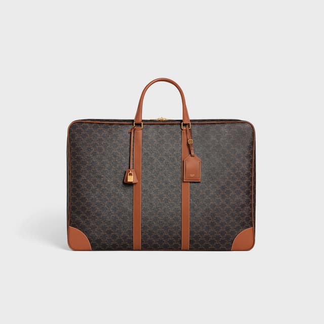 CELINE Soft Luggage 70 in Triomphe Canvas and Calfskin