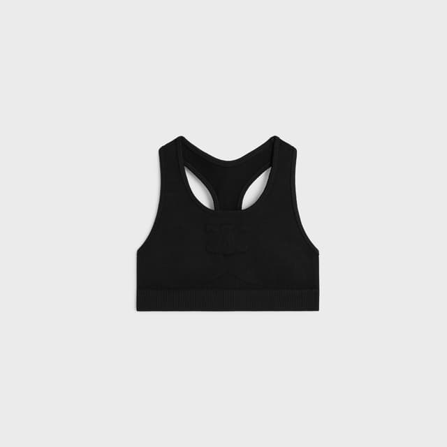 CELINE Triomphe bra in technical jersey