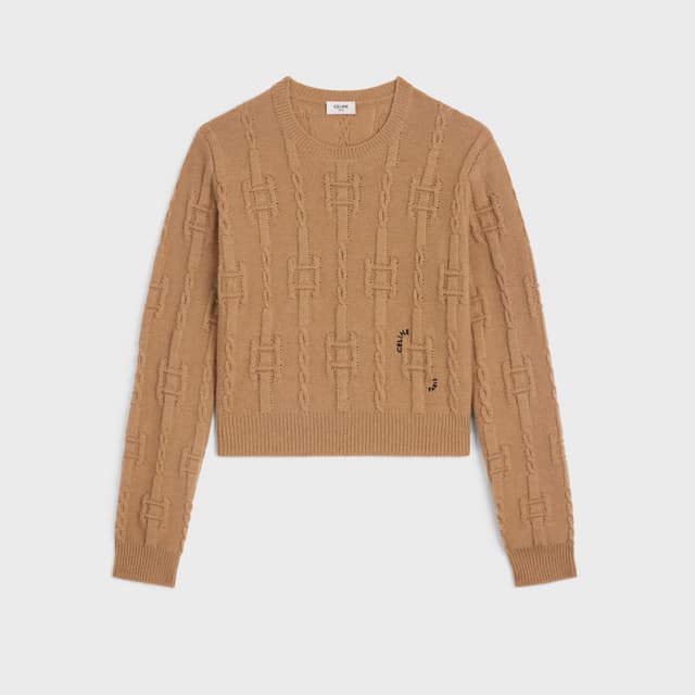 CELINE crewneck sweater IN chains cashmere