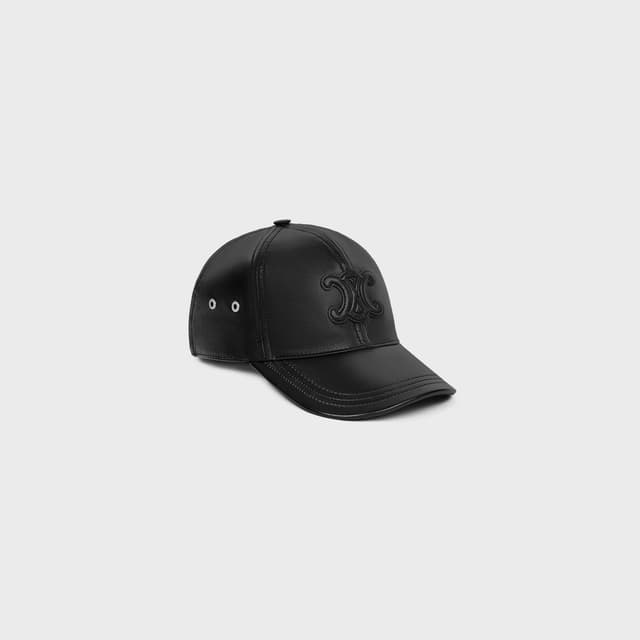 CELINE triomphe baseball cap IN LAMBSKIN