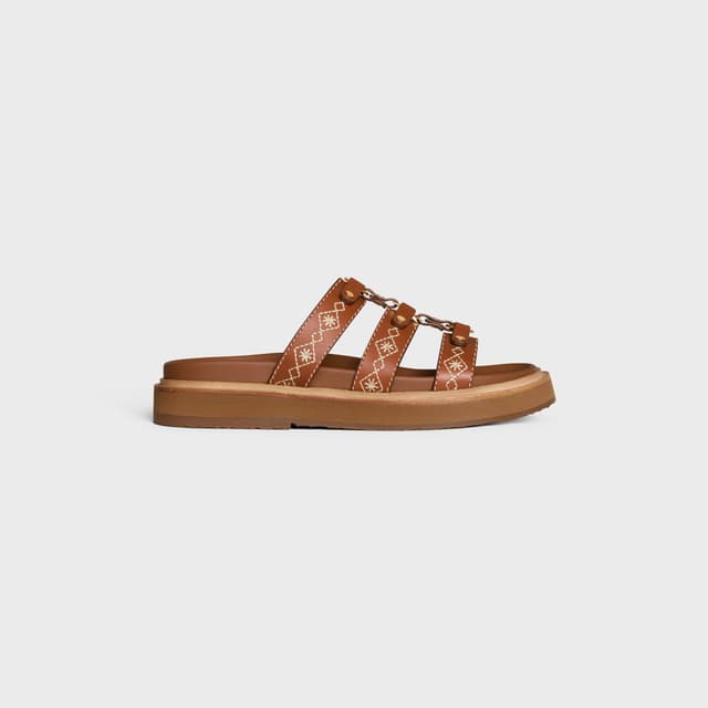 CELINE CELINE - TIPPI SLIDE IN EMBROIDERED CALFSKIN