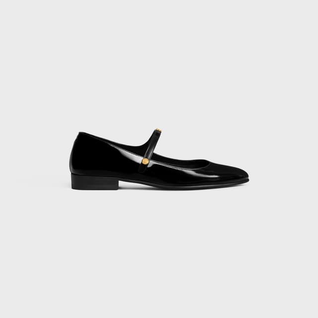 CELINE CITY BALLERINA IN GLOSSY CALFSKIN