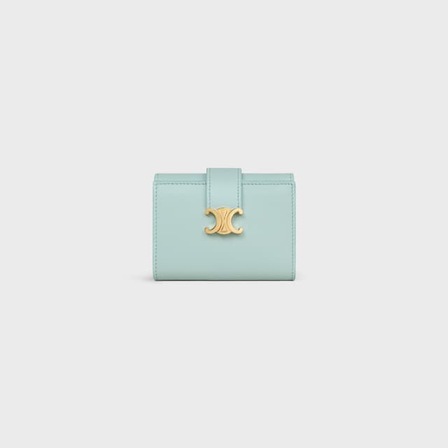 CELINE FINE STRAP WALLET NINO IN GRAINED SUPPLE CALFSKIN