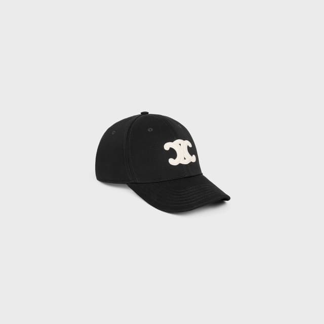 CELINE triomphe baseball cap IN COTTON DRILL