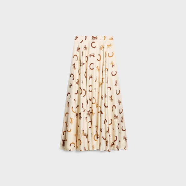 CELINE skirt IN silk twill