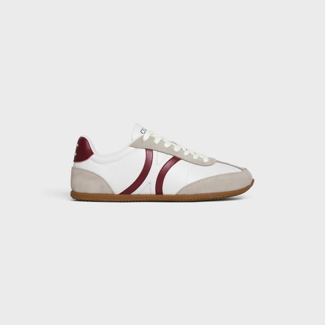 CELINE CELINE JOGGER LOW LACE-UP SNEAKER IN Calfskin & Suede Calfskin