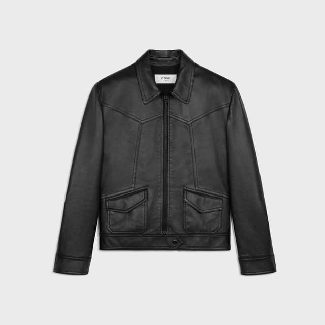 CELINE loose blouson jacket in soft lambskin