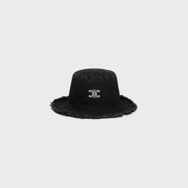 CELINE bucket hat IN cotton denim