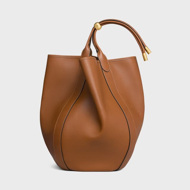 CELINE LARGE DROP BUCKET BAG IN SUPPLE SMOOTH CALFSKIN