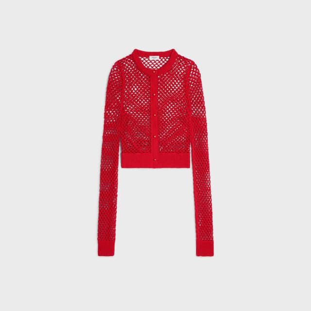CELINE cardigan IN cotton crochet