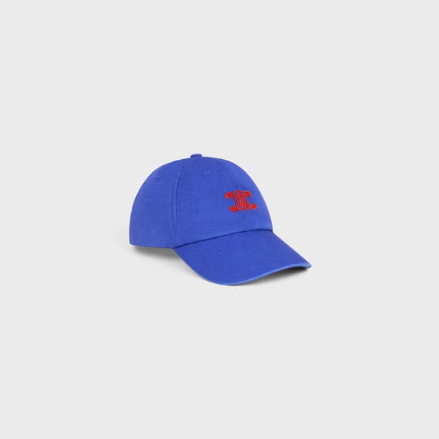 CELINE VIVIENNE CAP IN cotton twill