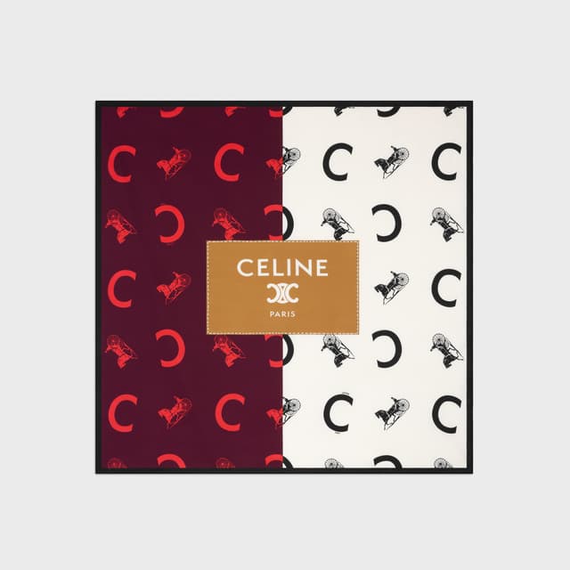 CELINE square IN silk twill