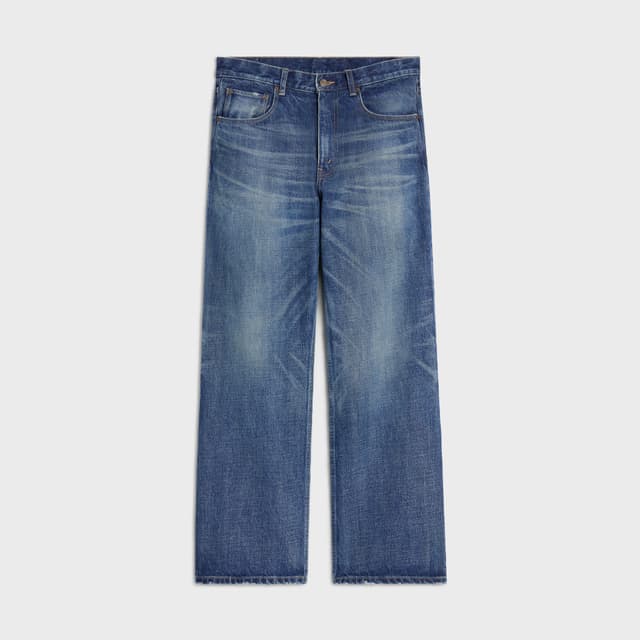 CELINE max jeans in dark union wash denim
