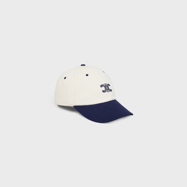 CELINE Triomphe richelieu cap IN cotton twill