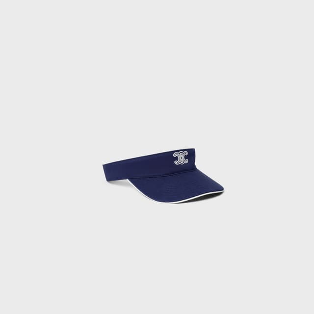 CELINE triomphe visor IN WASHED COTTON GABARDINE