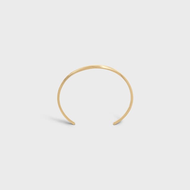 CELINE Torsion Bracelet in Yellow Gold