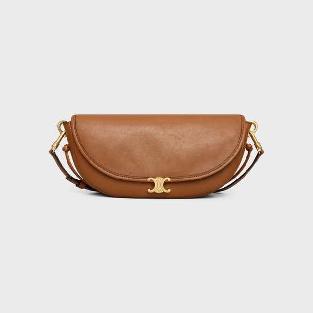 CELINE LITTLE HALFMOON SOFT TRIOMPHE IN SUPPLE SHINY LAMBSKIN