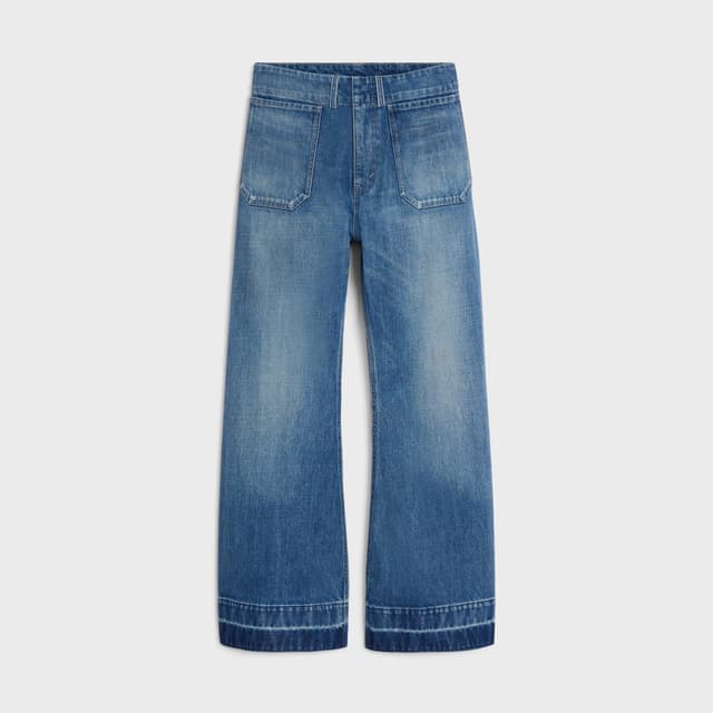 CELINE flare jeans 002 IN LIGHTWEIGHT COTTON DENIM