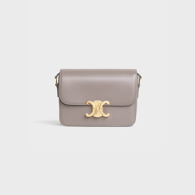 CELINE TEEN TRIOMPHE BAG IN shiny calfskin