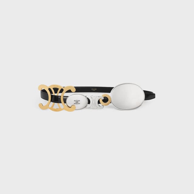 CELINE Signature Belt 18MM IN Taurillon Leather