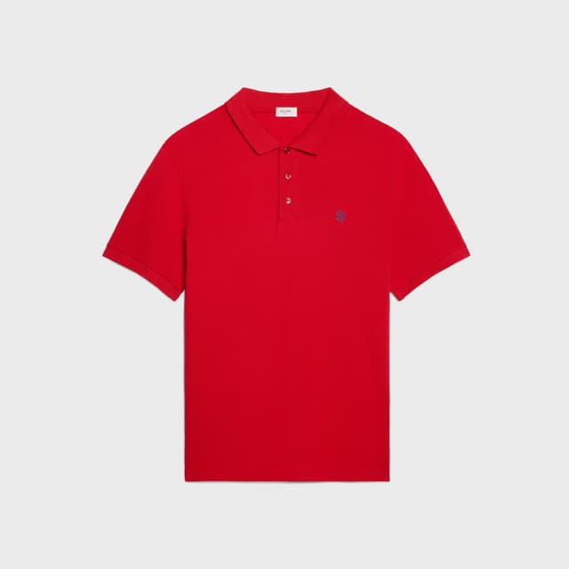 CELINE polo shirt IN PIQUE COTTON JERSEY