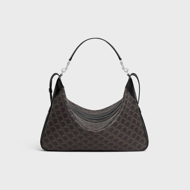 CELINE Large Romy IN Triomphe canvas and calfskin