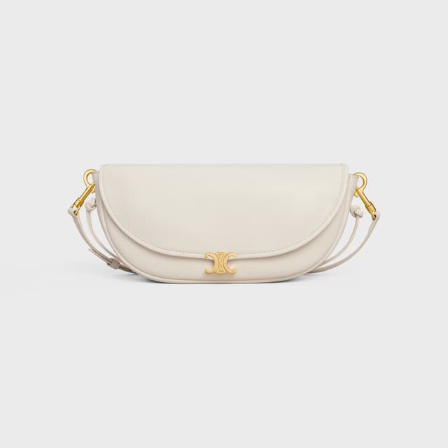 CELINE LITTLE HALFMOON SOFT TRIOMPHE IN SUPPLE SHINY LAMBSKIN