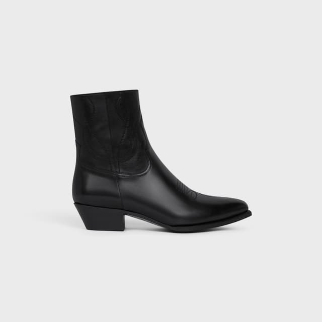 CELINE CELINE WESTERN ZIPPED BOOTS in Calfskin