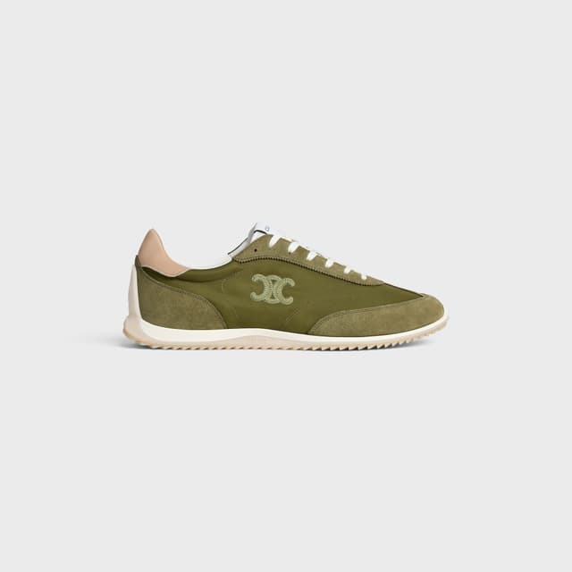 CELINE RACER SNEAKER IN NYLON, SUEDE CALFSKIN AND CALFSKIN