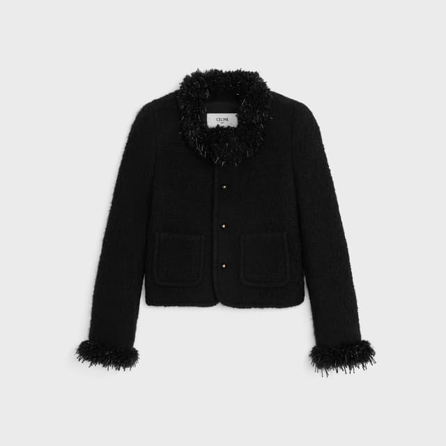 CELINE chelsea jacket IN cashmere and wool natté