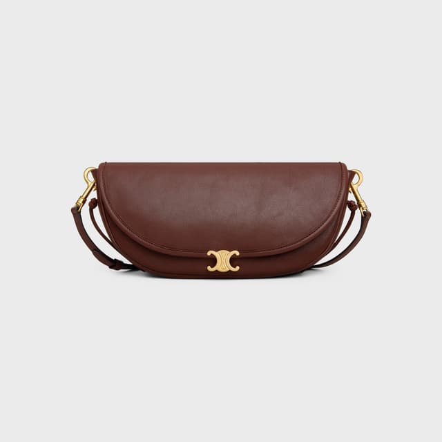 CELINE LITTLE HALFMOON SOFT TRIOMPHE IN SUPPLE SHINY LAMBSKIN