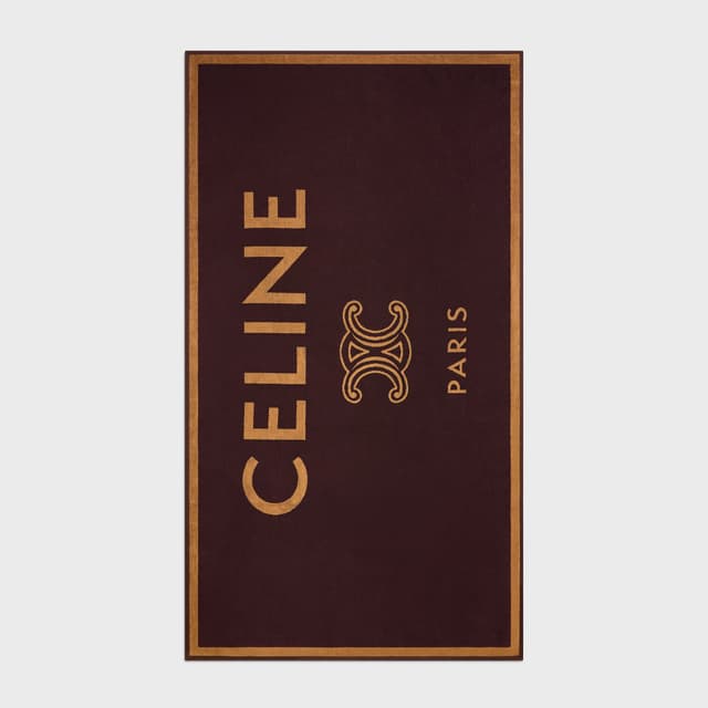 CELINE beach towel IN celine triomphe terry cotton