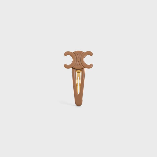 CELINE Celine Large Snap Hair Clip in Acetate and Steel
