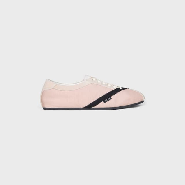 CELINE THE FLAT SNEAKER IN GROS GRAIN, VELVET, SUEDE GOATSKIN AND LAMBSKIN