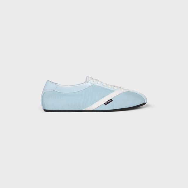 CELINE THE FLAT SNEAKER IN GROS GRAIN, VELVET, SUEDE GOATSKIN AND LAMBSKIN