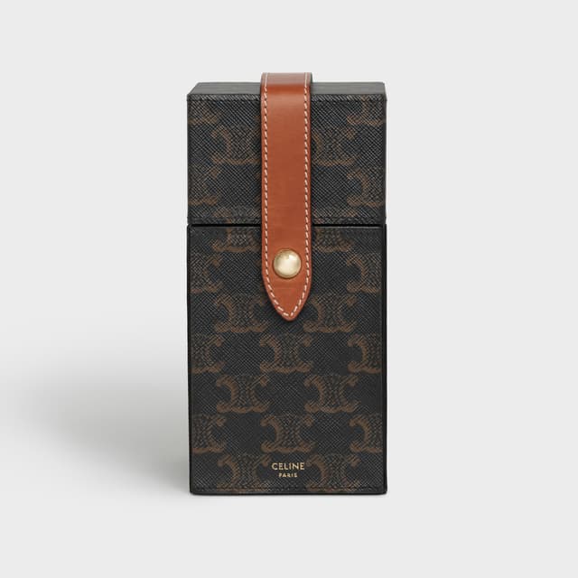 CELINE Case 1 Perfume 200ML in Triomphe Canvas and Natural Calfskin