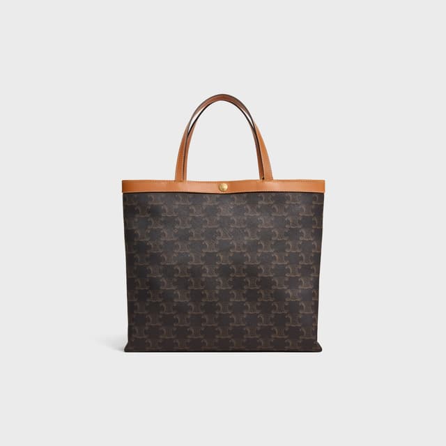 CELINE small square cabas IN TRIOMPHE CANVAS