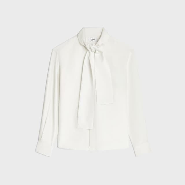 CELINE lavalliere shirt IN silk twill