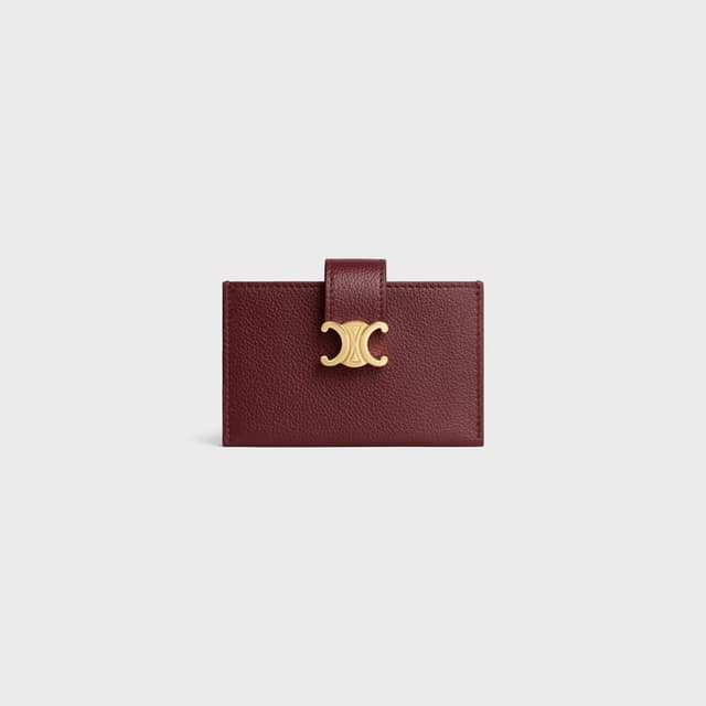 CELINE ACCORDEON CARD HOLDER NINO IN SUPPLE GRAINED CALFSKIN