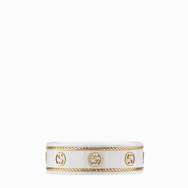 Gucci Icon 18k ring with Interlocking G