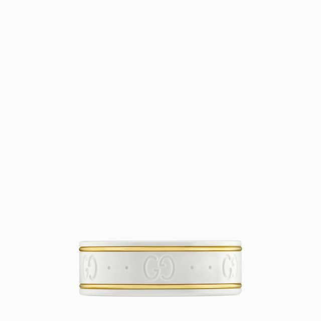 Gucci Icon 18k ring with crystals