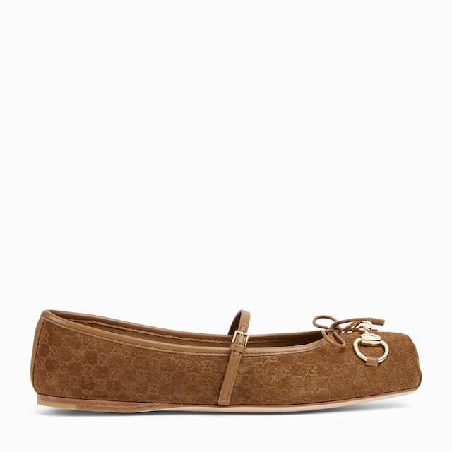 Gucci 〔グッチ ホースビット〕ウィメンズ フラットバレエシューズ¥148,500(税込)