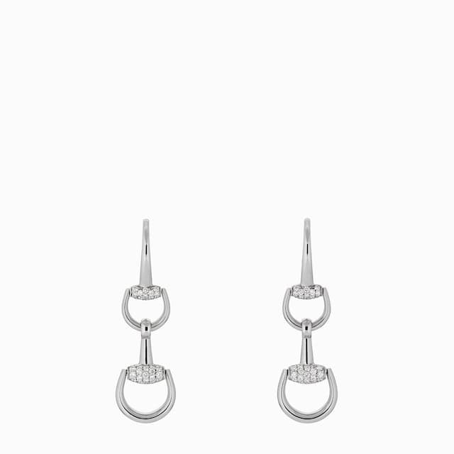 Gucci Gucci Horsebit 18K drop diamond earrings
