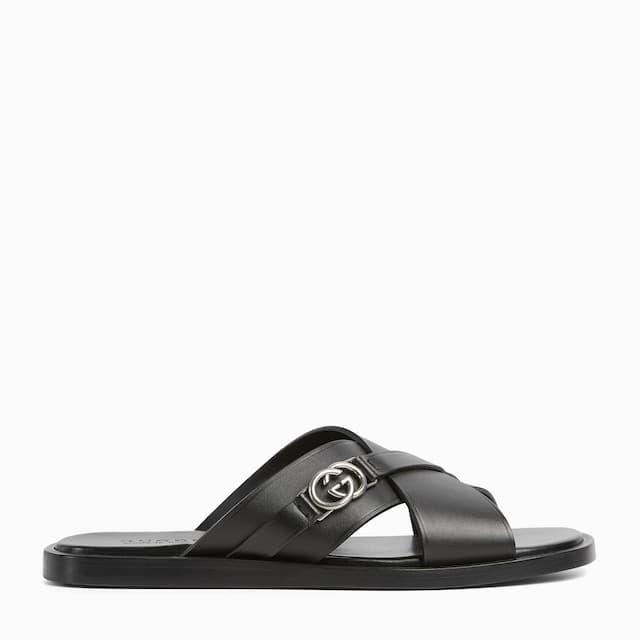 Gucci 온라인 재고 없음남성 인터로킹 G 슬라이드 샌들₩1,250,000