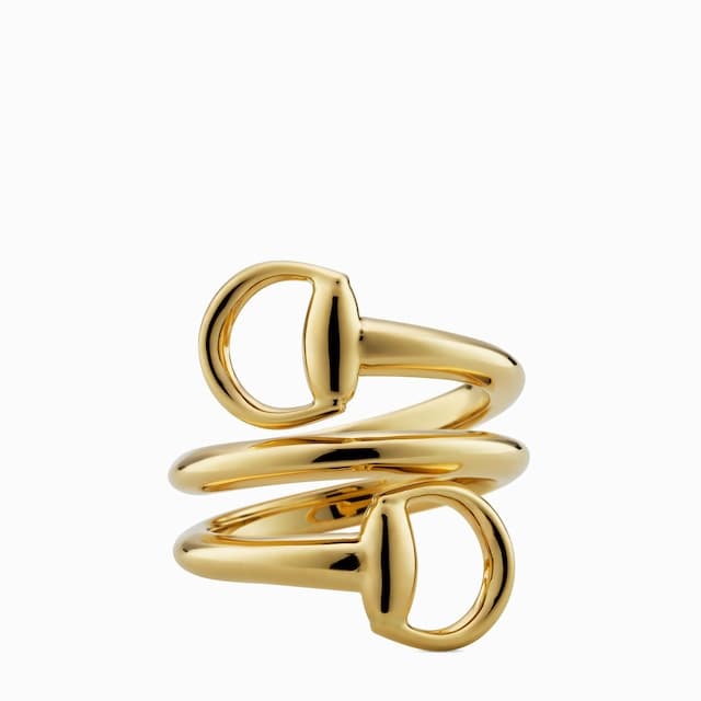 Gucci Gucci Horsebit 18k contrarie ring