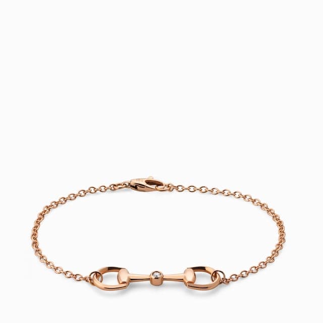 Gucci Gucci Horsebit diamond 18k chain bracelet£1,690